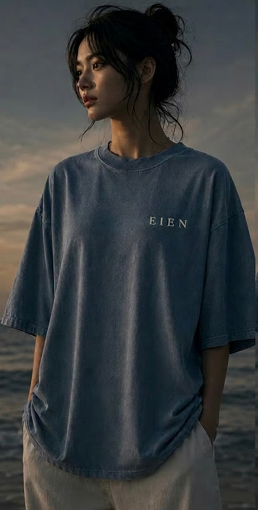 Faith Tee — Washed Blue